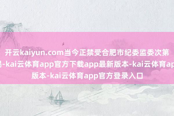 开云kaiyun.com当今正禁受合肥市纪委监委次第审查和监察访谒-kai云体育app官方下载app最新版本-kai云体育app官方登录入口